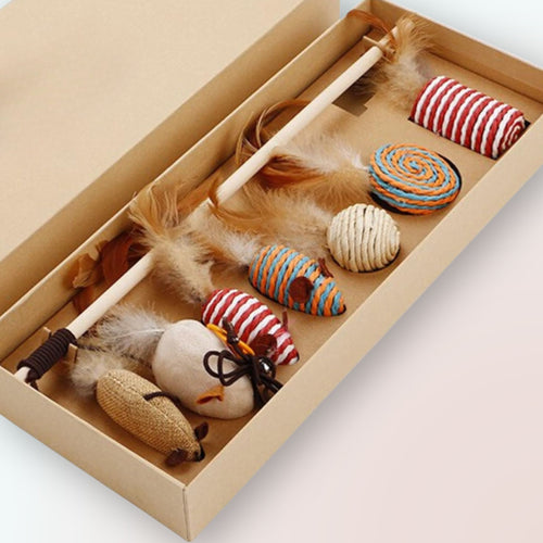 7-teiliges Katzen-Spielset für Ihre Verspielte Katze