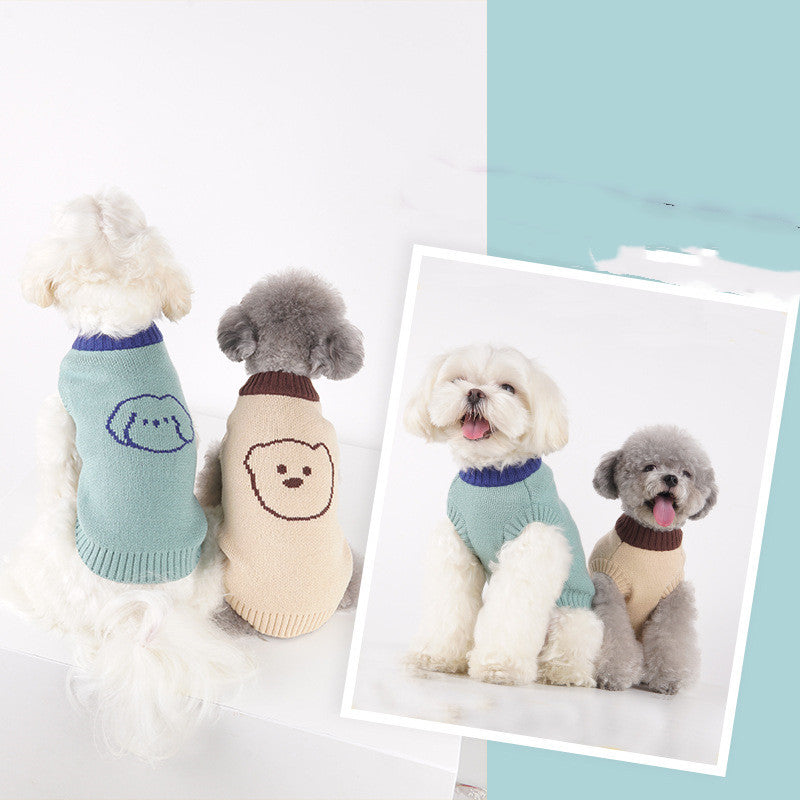 Bereit für die kalte Jahreszeit: Stylischer & Kuscheliger Welpen-Pullover Weste für Hunde
