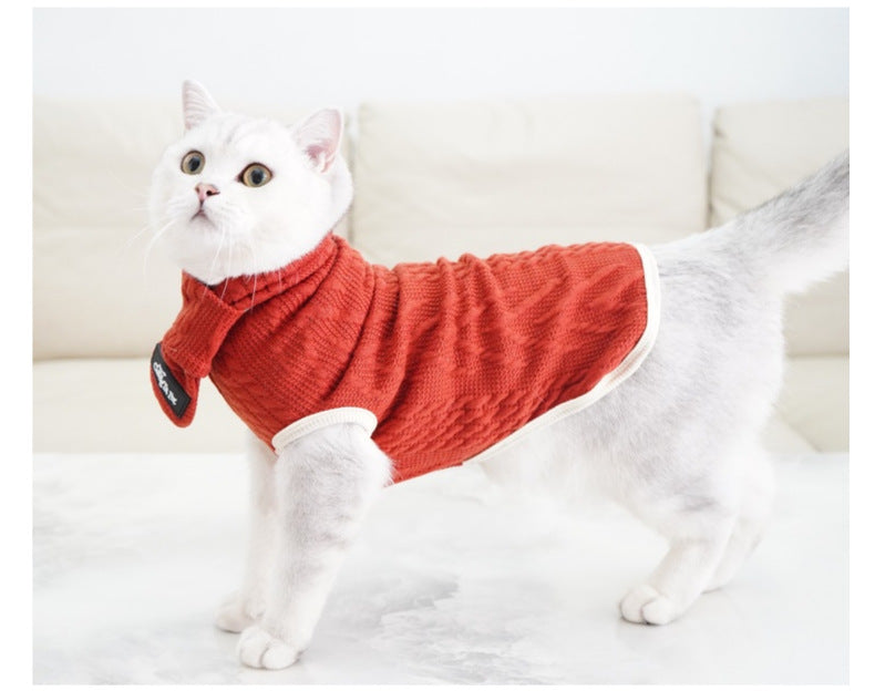 Hochgeschlossener Vintage-Pullover für Kalte Tage