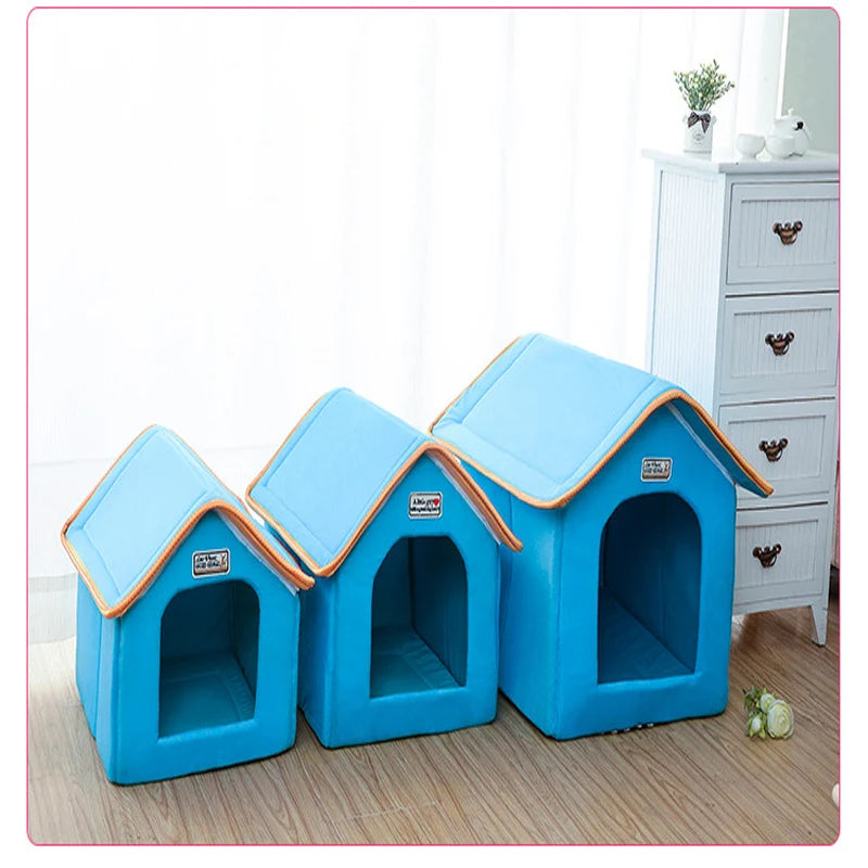 Haustierbett für Katzen und Hunde: Waschbares Falt-Design