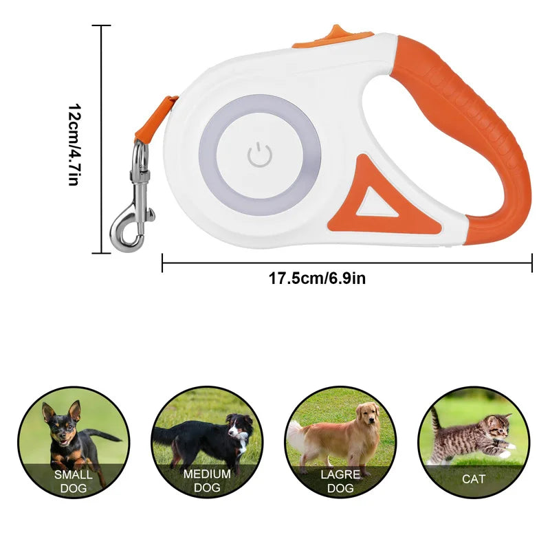 Automatisches Einziehbares Hunde-Leinen- und Halsband-Set: Freiheit auf jedem Spaziergang!