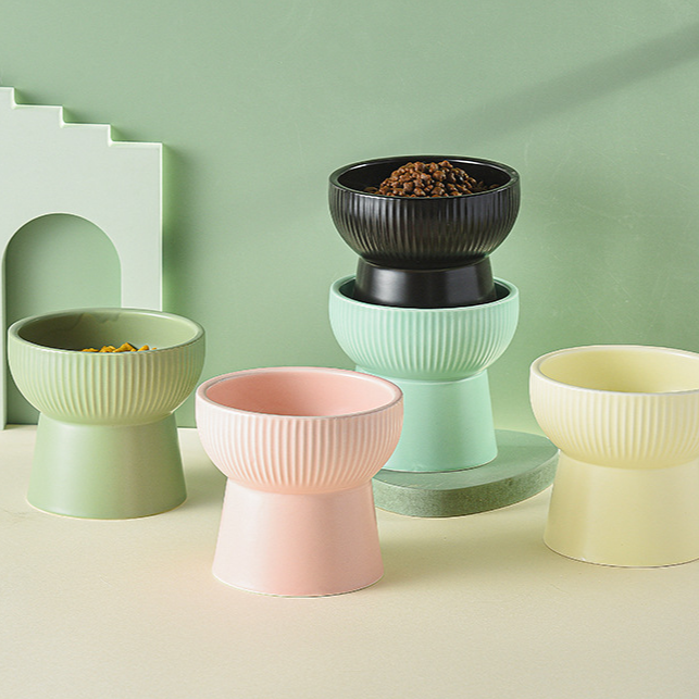 JoyCat Keramik-Futternapf für Katzen und Hunde – Peekabowl-Serie