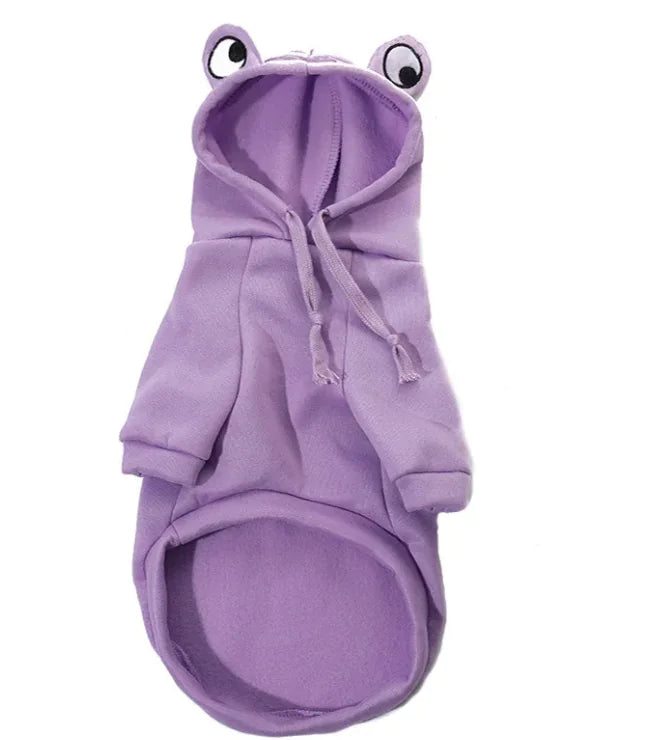 Kuscheliger Frosch-Hoodie für Haustiere: Weiche, Warme Kleidung für Katze & Hund