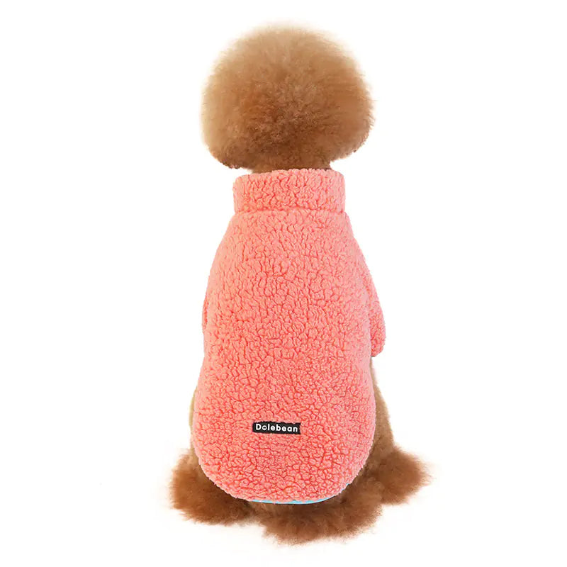 Verdickter Tricolor-Pullover für Hunde
