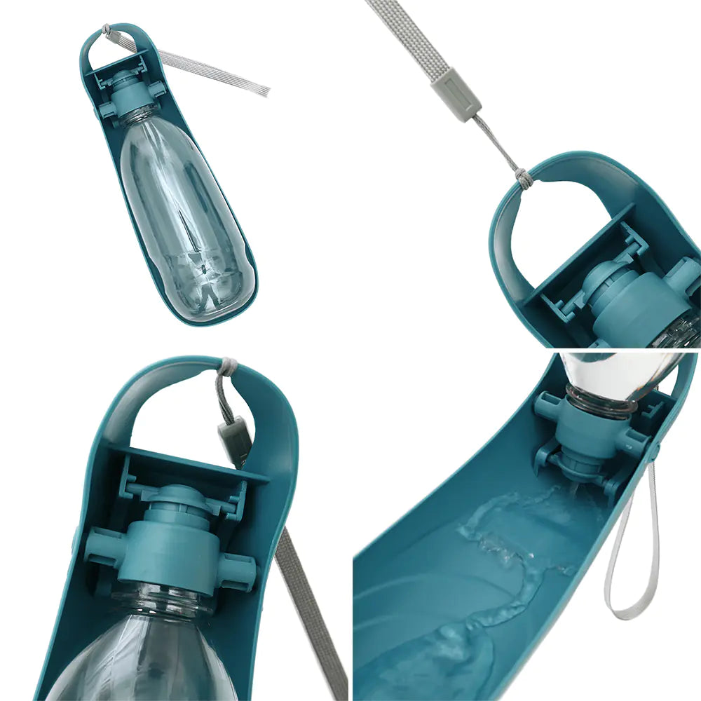Hydration Unterwegs: Die Portable Hunde-Trinkflasche mit Futterspender!