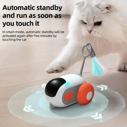 Intelligentes interaktives Katzenspielzeug-Auto mit Rollball