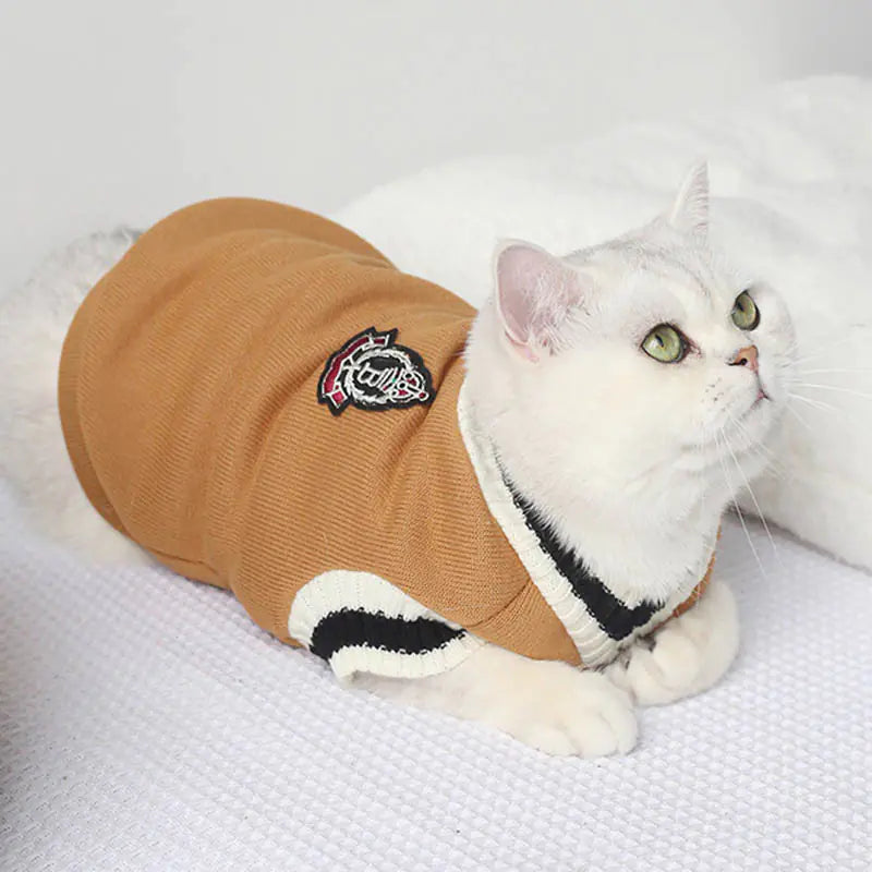 Warm & Schick durch den Winter: Unsere Gestrickte Winterweste für Haustiere im Akademischen Stil