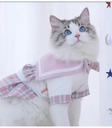Entfesseln Sie die innere Fashionista Ihrer Katze: Bezaubernde Sommer-Katzenkleidung – "Puppet Cat" Rock