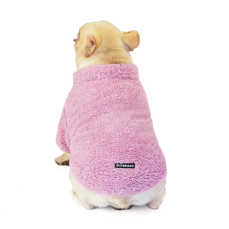 Verdickter Tricolor-Pullover für Hunde