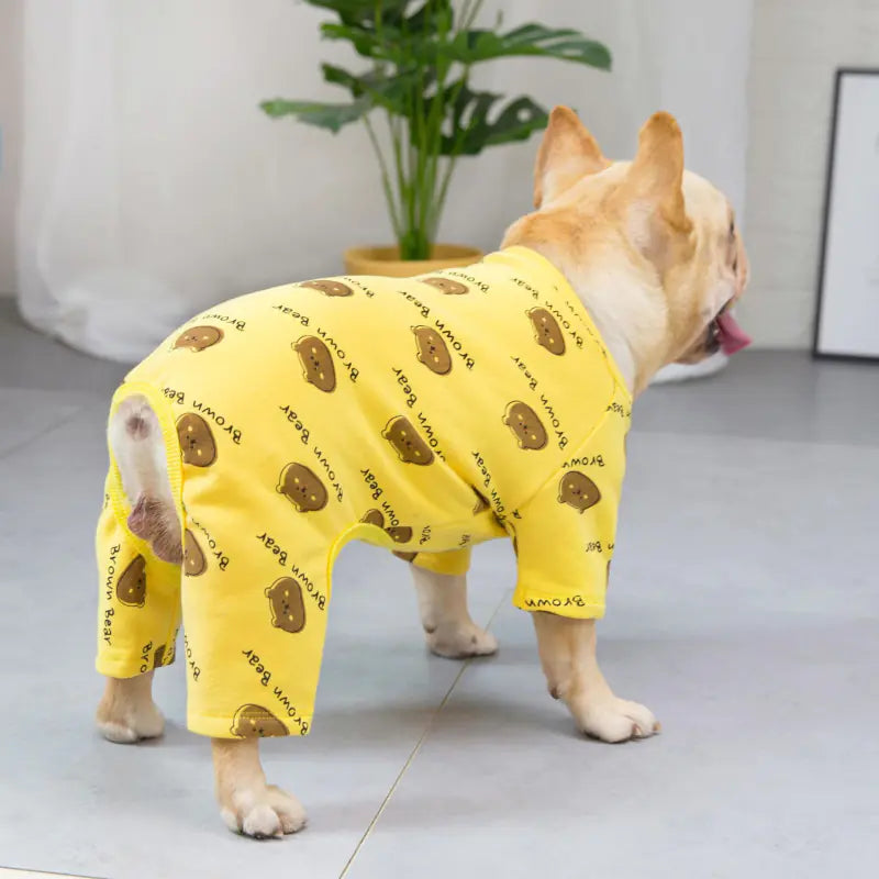 Verwandeln Sie Ihren Vierbeiner mit unserem Stylischen Hundeoverall aus Baumwolle
