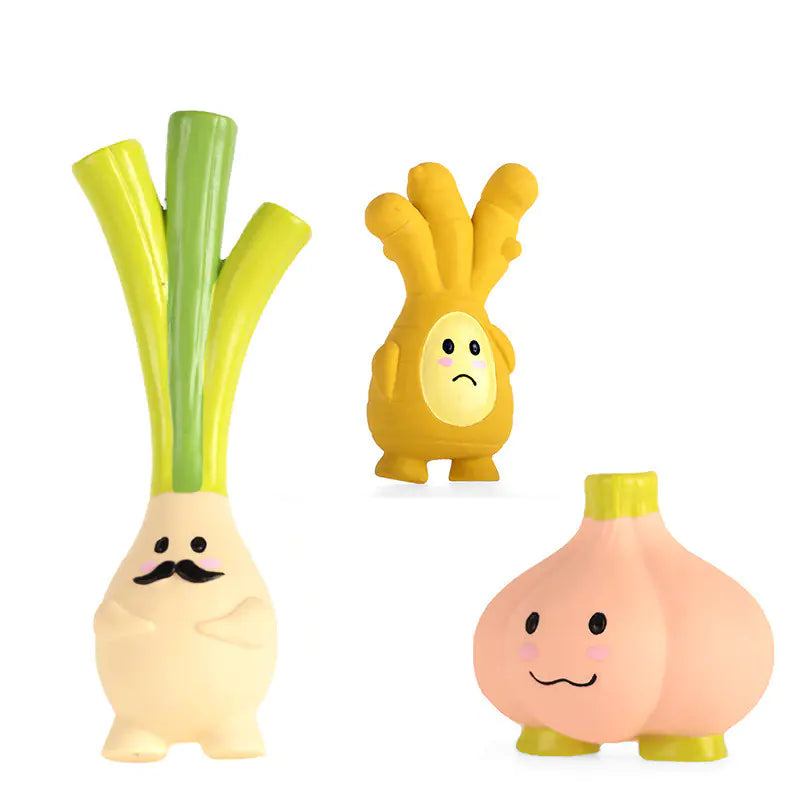 Singendes Ingwer-Knoblauch-Latexspielzeug für Hunde: Spaß & Unterhaltung!