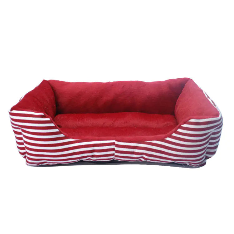 Luxuriöses Retro-Quadrat-Haustierbett und -Sofa für Hunde