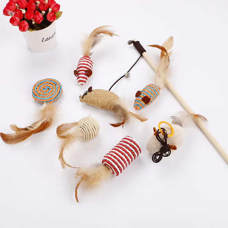 7-teiliges Katzen-Spielset für Ihre Verspielte Katze