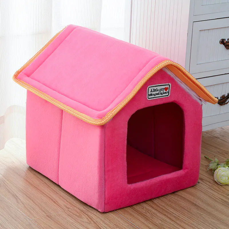 Haustierbett für Katzen und Hunde: Waschbares Falt-Design