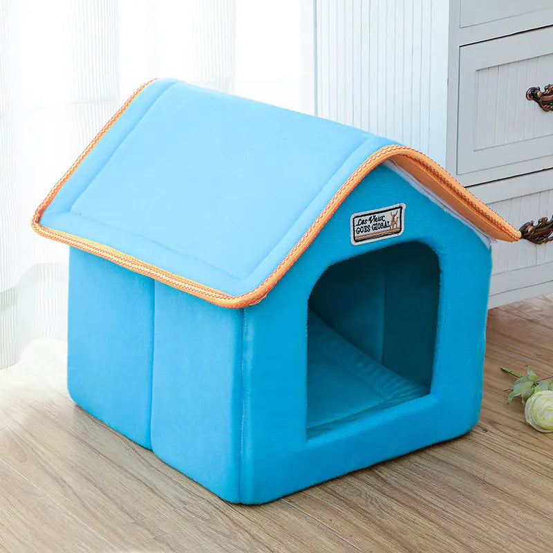 Haustierbett für Katzen und Hunde: Waschbares Falt-Design