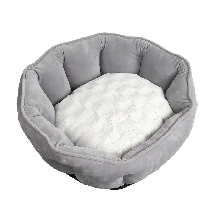 Bezauberndes Muschelförmiges Haustierbett für Katzen & Hunde