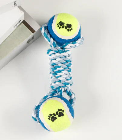 Robustes Spielvergnügen: Das Baumwollseil-Hantel-Hundespielzeug!